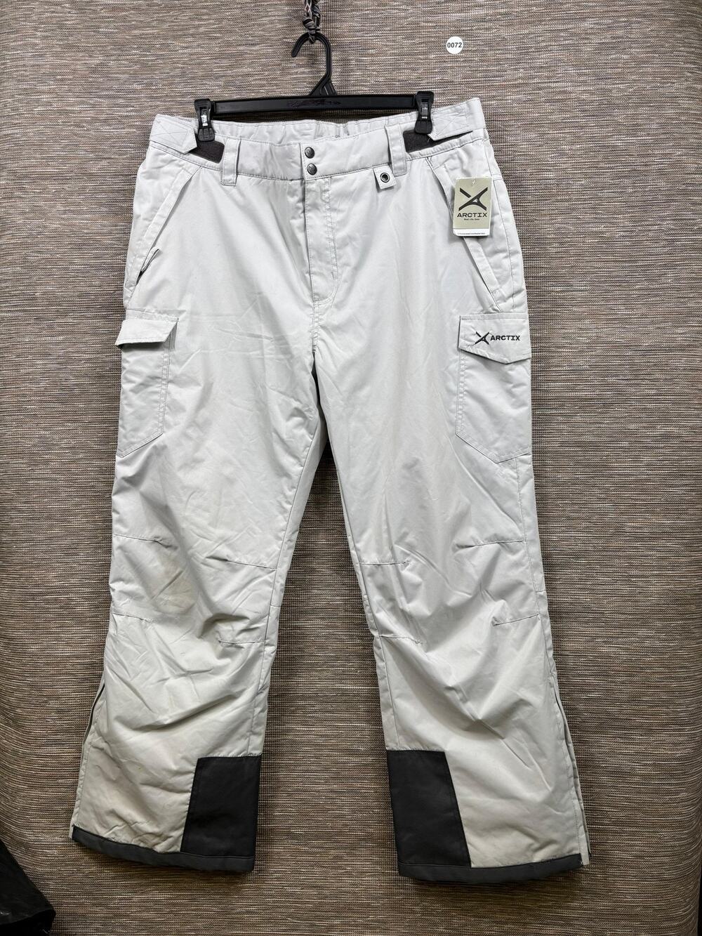 Arctix Snow Pants Mens Size XL (42x32) Gray ThermaTech Insulated Water Resistant